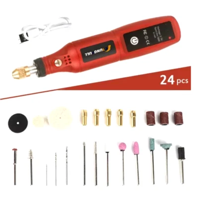 Mini Cordless Electric Rotary tool bit set Mill Grind Polish Drill fit dremel . - Image 1 of 4