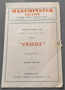 1946 Westminster Theatre Programme Frieda  Ursula Howells Jack Allen Ray Jackson - Picture 1 of 3