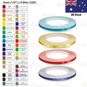 3mm Vinyl Pinstriping Pin Stripe Car Body Styling Tuning Tape Decal Sticker 1/8" - Picture 1 of 51