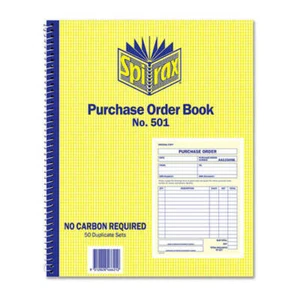 Spirax 501 Purchaseorder Bk Quarto 250X200 Sidebound Pack Of 5 - Picture 1 of 1