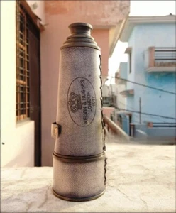 Brass Telescope Kelvin & Hughes London 16" Pirate Nautical Collectible Spyglass - Picture 1 of 4