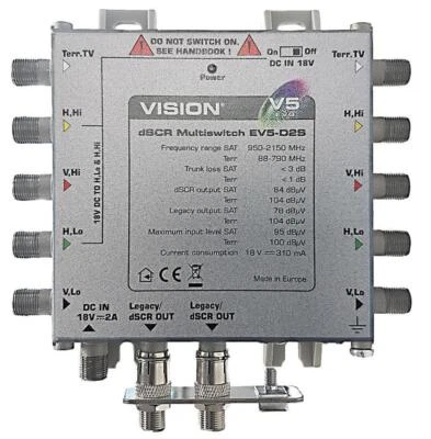 EV5-D2S dSCR Cascade Multiswitch, 2 Outputs, Mains & Line Powered - VISION - Image 1 of 2