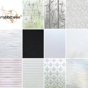 Rabbitgoo Frosted Window Film Pricacy Static Cling Glass Sticker Anti-UV Vinyl - Picture 1 of 24