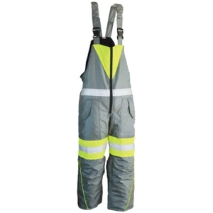 Epik EV250B Medium Freezer Warm Insulated Bib Overalls with Reflective Tape - Picture 1 of 5