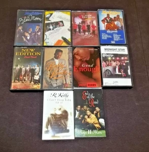Lot 10 80er 90er R&B Kassetten New Edition Bobby Brown Midnight Star R Kelly - Bild 1 von 4