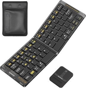 ✨ ANDLUCK Foldable Bluetooth Keyboard & Mouse - Compact & Portable ✨ - Picture 1 of 7