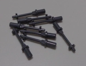 LEGO Pieces & Parts 90540 Minifigure Ski Pole 3L Handle Dark Stone Grey x8 - Picture 1 of 1