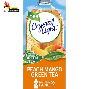 Peach Mango Green Tea Naturally Flavored Powdered Drink Mix, 10 Ct On-The-Go-Pac - Picture 1 of 12