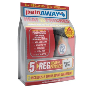 Pain Away Heat Patches 5 Regular Heat Patches - Picture 1 of 1