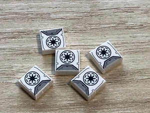 5 LEGO STAR WARS - REBEL TROOPER MOCHILA AZULEJO 1x1 blanco RARO desde 75345 - Imagen 1 de 1