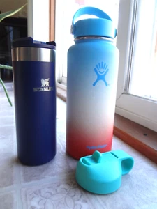 Hydro Flask Hawaiian Shaved Ice Series 32oz + Stanley 12oz Bottles - Picture 1 of 15
