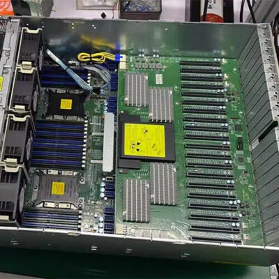 Supermicro SYS-6049GP-TRT Server 24X3.5" 192G RAM 2X 4214R CPU 12Core 1X960G M.2 - Image 1 of 3