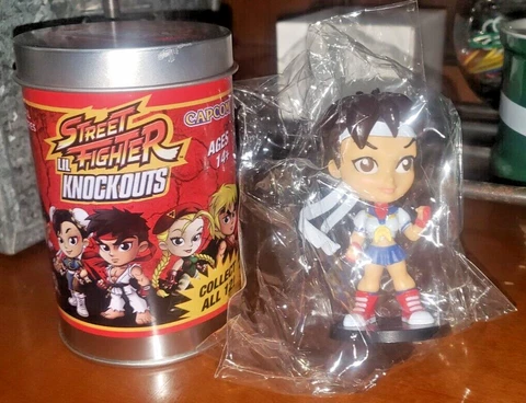 Sakura  Cryptozoic Street Fighter LIL Knockouts  Vinyl Mini Figure Still In Bag Cover