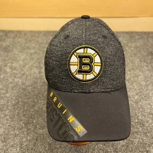 Reebok NHL Boston Bruins Big Logo Cap Youth Adjustable Black Center Ice Hat - Bild 1 von 10
