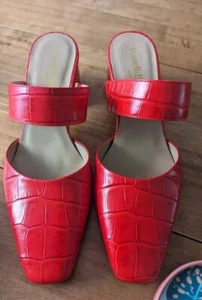 russell bromley Square Up Moc Croc Shoes 37.5 - Picture 1 of 4