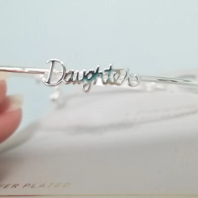 Brazalete Brazalete Hija Chapado en Plata con Dije de Estrás - Plateado Foto 1 de 4