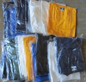 Men T-Shirts 12 Pc 4 Colors 100 % Polyester Size S M L XL Economical Import - Picture 1 of 11