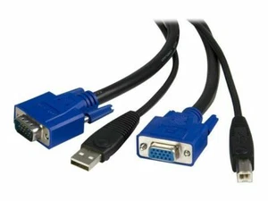 STARTECH.COM SVUSB2N1_10 10FT USB & VGA 2-IN-1 KVM NEW - Picture 1 of 1