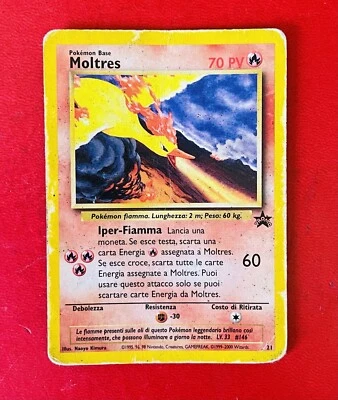 Lotto Carte Pokemon MOLTRES - PROMO 21 - BLACK STAR - ITA - - Immagine 1 di 2