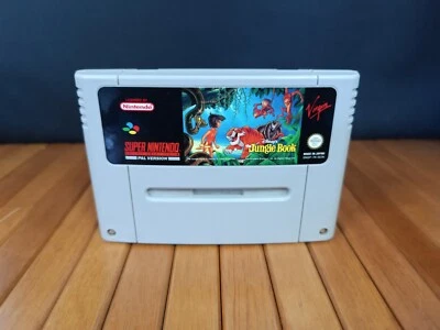 VINTAGE NINTENDO SNES DISNEY JUNGLE BOOK ONLY CART PAL VERSION - Image 1 of 4
