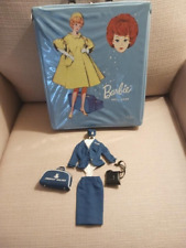 Vintage Barbie American Airline Stewardess with Case large quantity of clothing