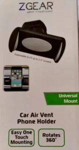 ZGear Car Vent Phone Holder - Black/Gray - Picture 1 of 2