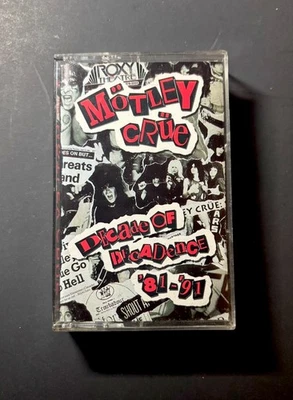 Motley Crue - Decade of Decadence Cassette Tape 1991 Greatest Hits ‘81-‘91  - Imagem 1 de 2