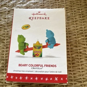 2016 Hallmark Keepsake ~ Beary Colorful Friends ~ Crayola ~ Brand New In Box - Picture 1 of 4