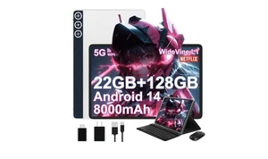 Tablet DMOAO 10 cali z 22 GB RAM + 128GB ROM TF 1 TB, 8-rdzeniowy 2,0 GHz - Zdjęcie 1 z 4