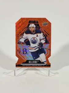 Engrasadores refractores troquelados Leon Draisaitl 2022-23 Upper Deck Allure Orange Slice - Imagen 1 de 2
