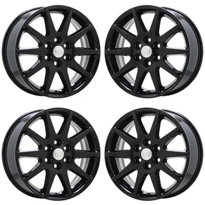 19" Buick Enclave Gloss Black wheels rims Factory OEM set 4131 EXCHANGE - Picture 1 of 8