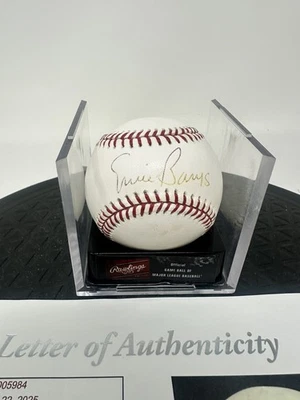 Ernie Banks Signed Rawlings  Baseball JSA COA Chicago Cubs HOF - Image 1 of 4