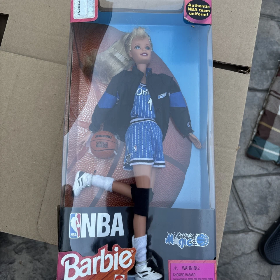 1998 Mattel NBA Orlando Magic Barbie Authentic NBA Team Uniform #20748 New NRFB - Image 1 of 1