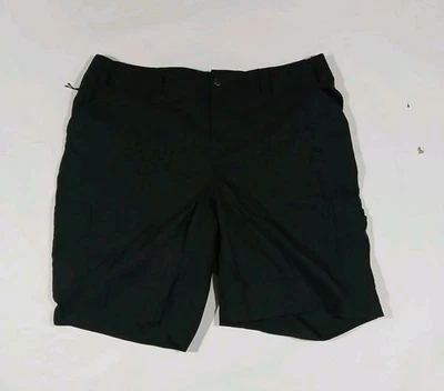 Duluth Dry on the Fly 10" Shorts Size 18 Black Nylon Hiking Stretch Cargo UPF 50 - Image 1 of 4