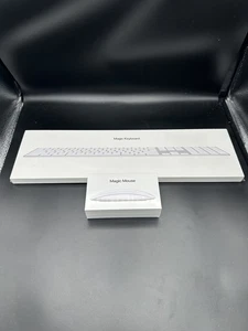 Genuine Apple Magic Mouse 2 (A1657)) & Apple Magic Keyboard (A1843)  NEW SEALED - Picture 1 of 5