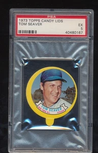 PSA 5 1973 Topps Candy Lids Tom Seaver - Picture 1 of 2