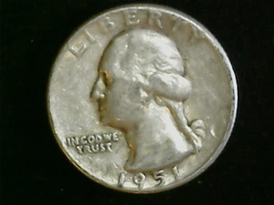 1951 P Washington Quarter Silver + FREE SHIPPING AND TRACKING - Picture 1 of 4