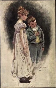 Artist Claus Meyer, Two Children, TUCK 1204 Series V; c.1910; Unused, Near Mint - Bild 1 von 2