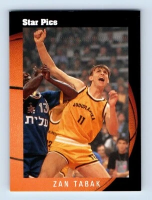 1991-92 Star Pics Zan Tabak Yugoslavia #14 - Image 1 of 2