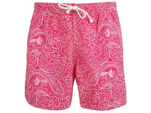 Kiton Napoli men's swimming suit trunks shorts bermuda size 2XL paisley pink - Picture 1 of 6
