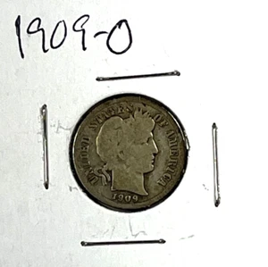 1909-O Barber Dime : Good + - Picture 1 of 2