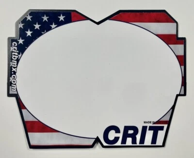 CRIT BMX SERIE BANDERA AMERICANA EE. UU. MINI MATRÍCULA REVERSIBLE ROJO/BLANCO/AZUL Foto 1 de 3