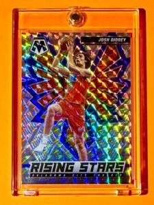 Josh Giddey RARE SILVER REFRACTOR ROOKIE PANINI MOSAIC PRIZM RISING STARS OKC RC - Picture 1 of 7
