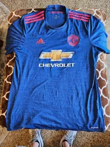 MANCHESTER UNITED THE RED DEVILS ADIDAS Chevrolet Climacool Shirt #11 Marital S - Picture 1 of 7