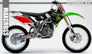 KAWASAKI KX250F 2004 - 2005 MAXCROSS GRAPHICS KIT DECAL FULL SuperSticker MONE2 - Picture 1 of 4