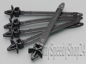  Kabelband Kabelbinder mit Clips Befestigungsbinder für Mazda 6.5 x 110mm 10 St. - Bild 1 von 2