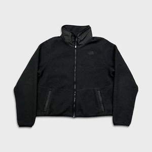The North Face Jacket Womens Large Black Denali Polartec Outdoor Full Zip Fleece - Picture 1 of 9