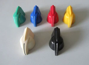 Packung mit 6Vintage Set Schraube Gitarre AMP Chicken Head /Effect Pointer Knopf - Picture 1 of 25