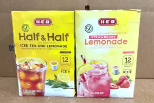 HEB Half & Half Ice Tea & Strawberry Lemonade 24 Stück (Dented Pack) *BB:8/25* - Bild 1 von 3