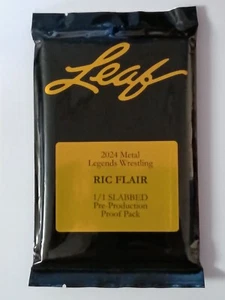 Paquete de preproducción Ric Flair 2024 Leaf Legends losa de lucha libre #1/1 SELLADO - Imagen 1 de 1